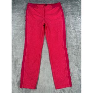 Chervo Silius Pants Womens Large Pink Golf Chinos 4 Way Stretch Sunblock NWT